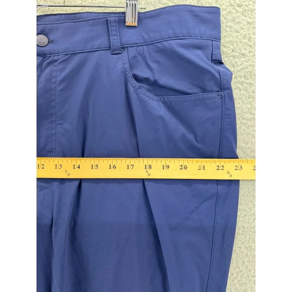 Peter Millar Crown Crafted Surge Performance Pants Men 40x32 Navy Blue Golf READ